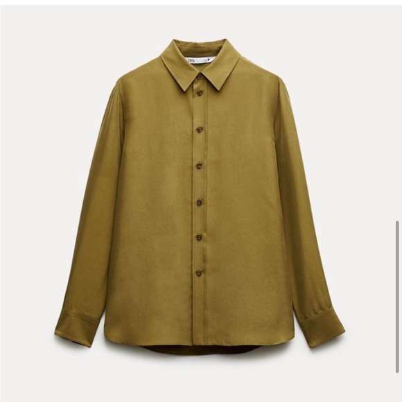 NWT ZARA 100% SILK SLIM SHIRT ZW COLLECTION SIZE S &  M
🚨PRICE FIRM NO DISCOUNT - Picture 5 of 12